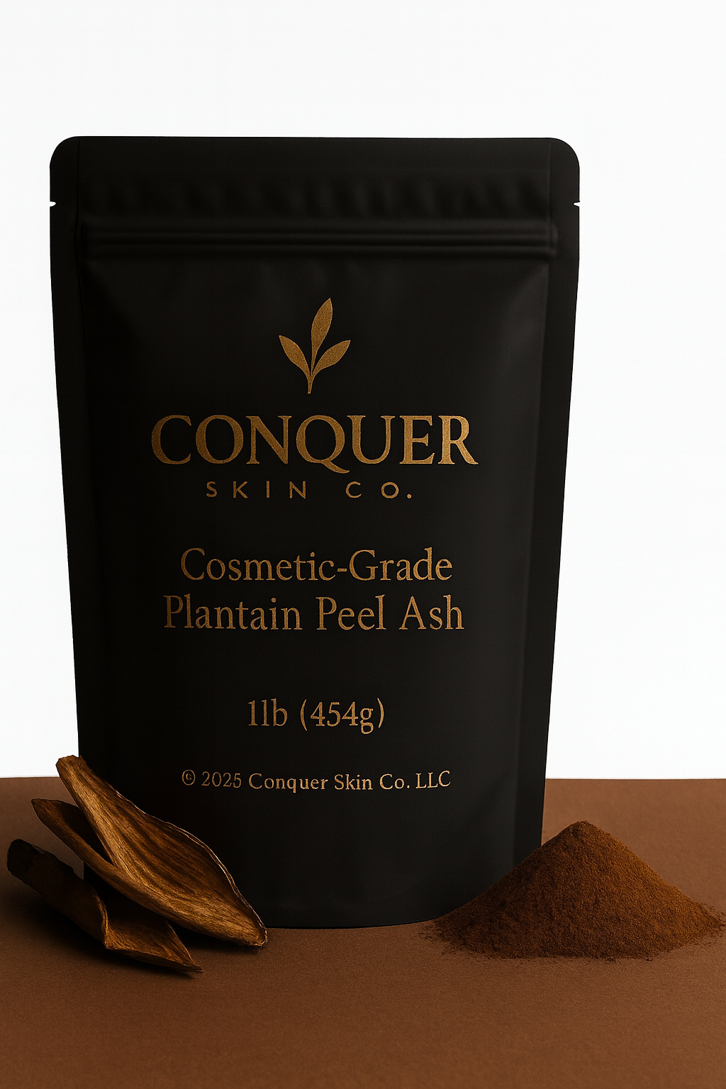 COSMETIC-GRADE PLANTAIN PEEL ASH